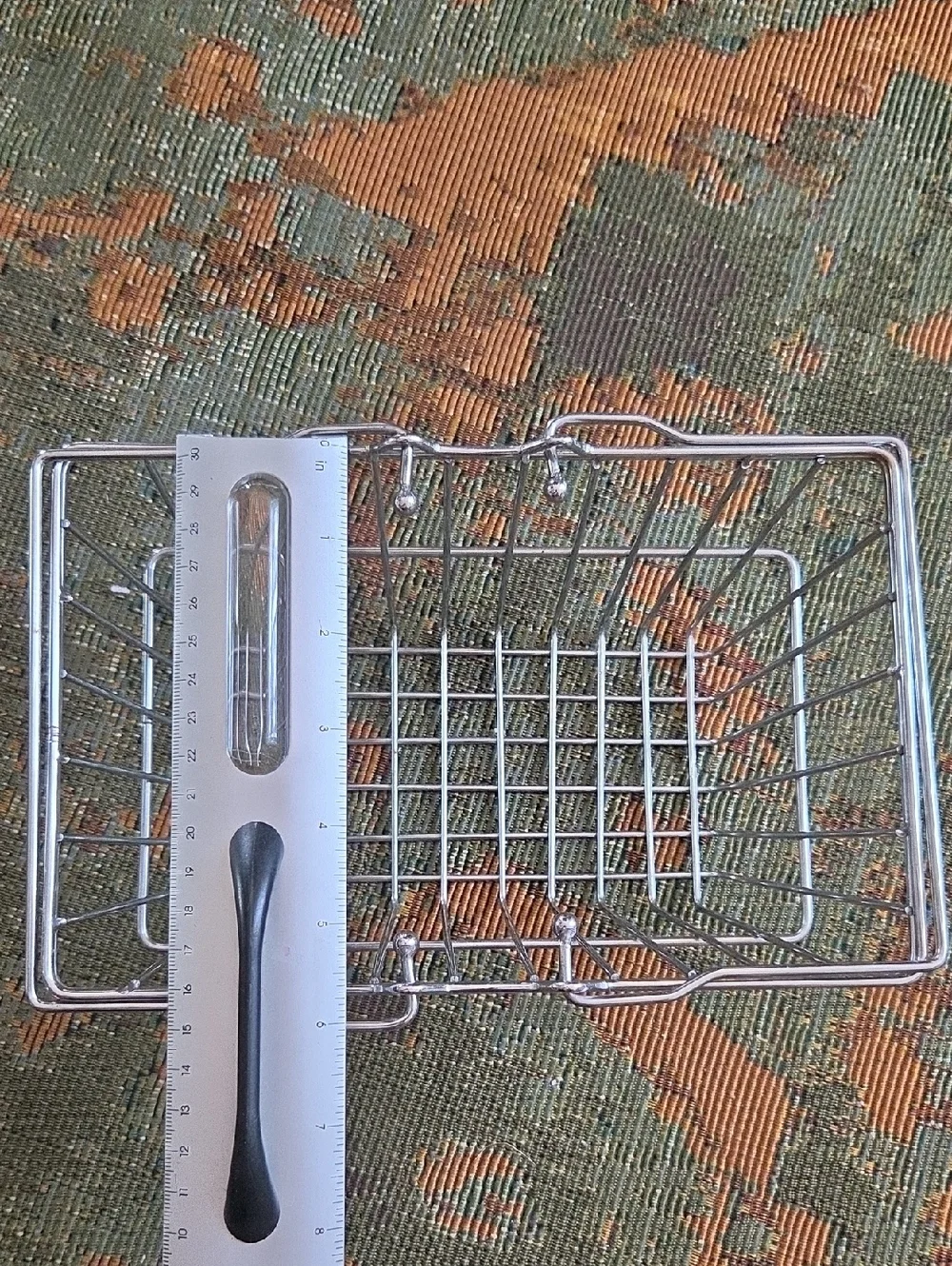 CHROME WIRE STORAGE BASKETS WITH HANDLES